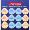 Love Heart Style Signs