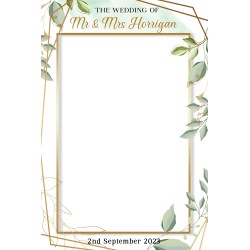 Personalised Leaves & Gold Overlay